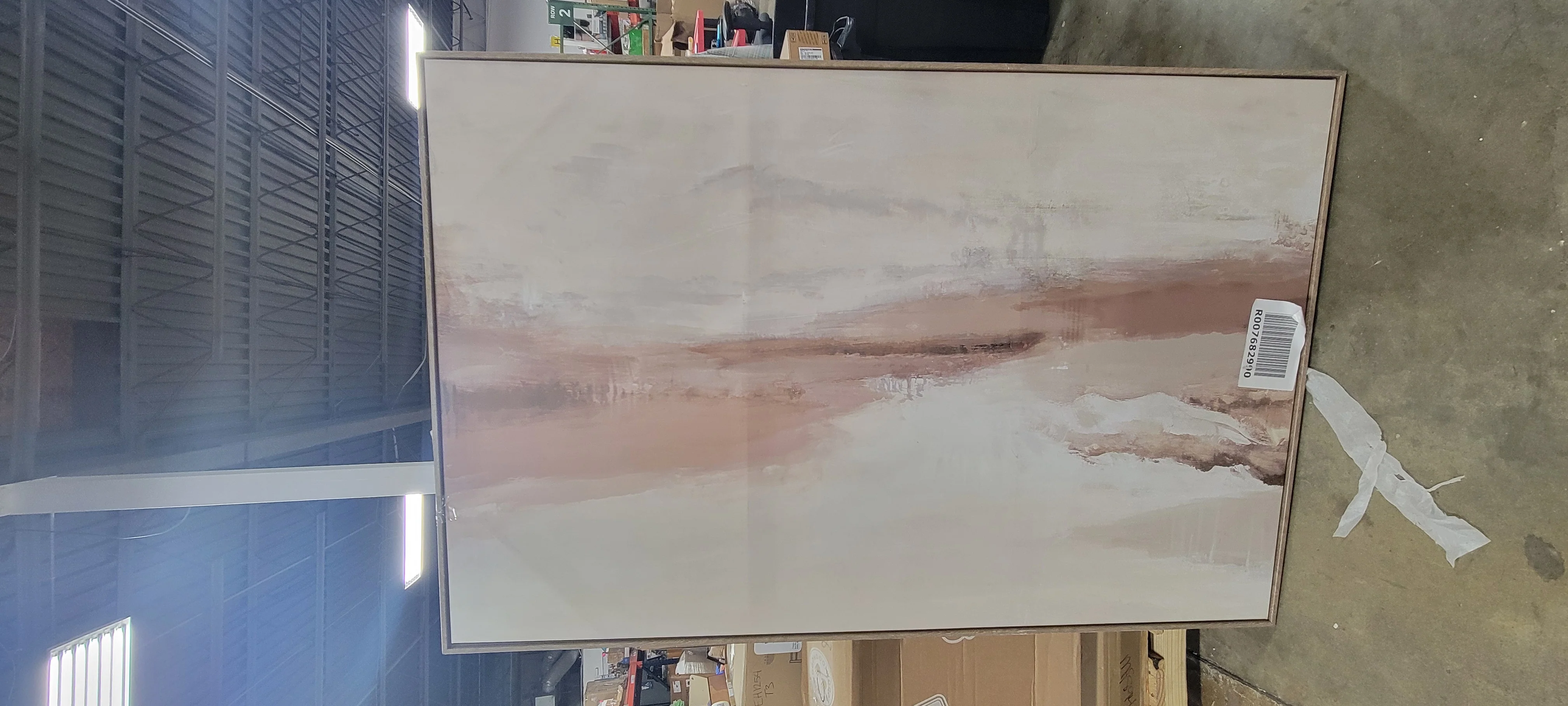 Abstract Horizon Framed Wall Canvas - Image 4