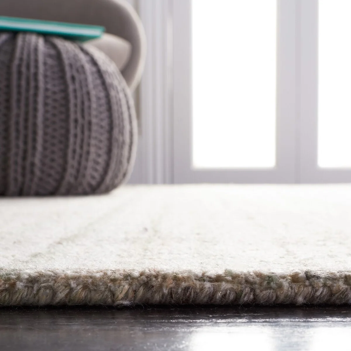 Abstract Rug Handtufted Pure Wool 3' x 5' - Image 4