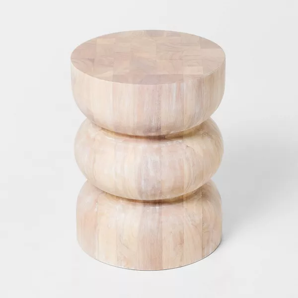 Accent Table White Wash - Image 2