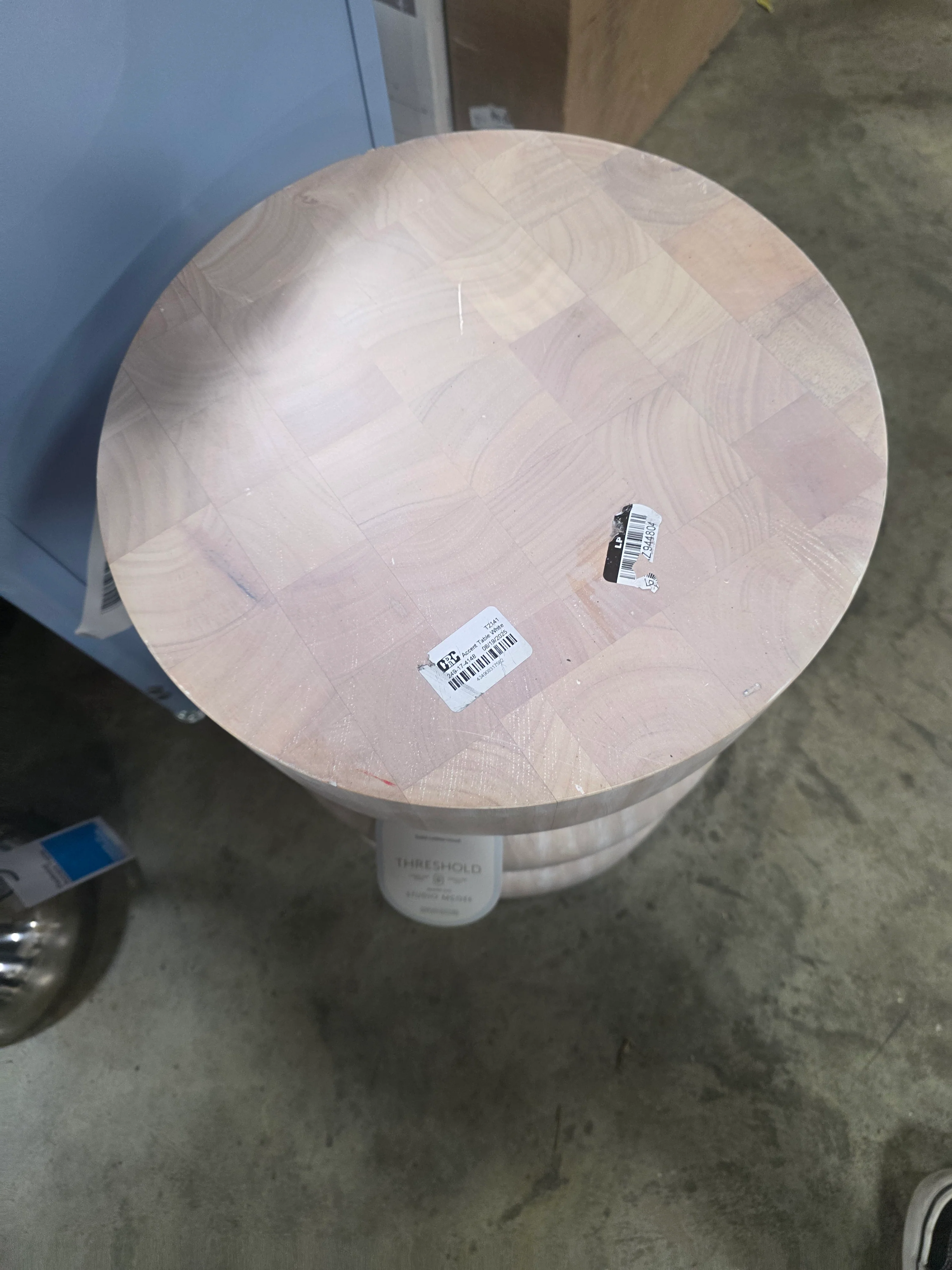 Accent Table White Wash - Image 6