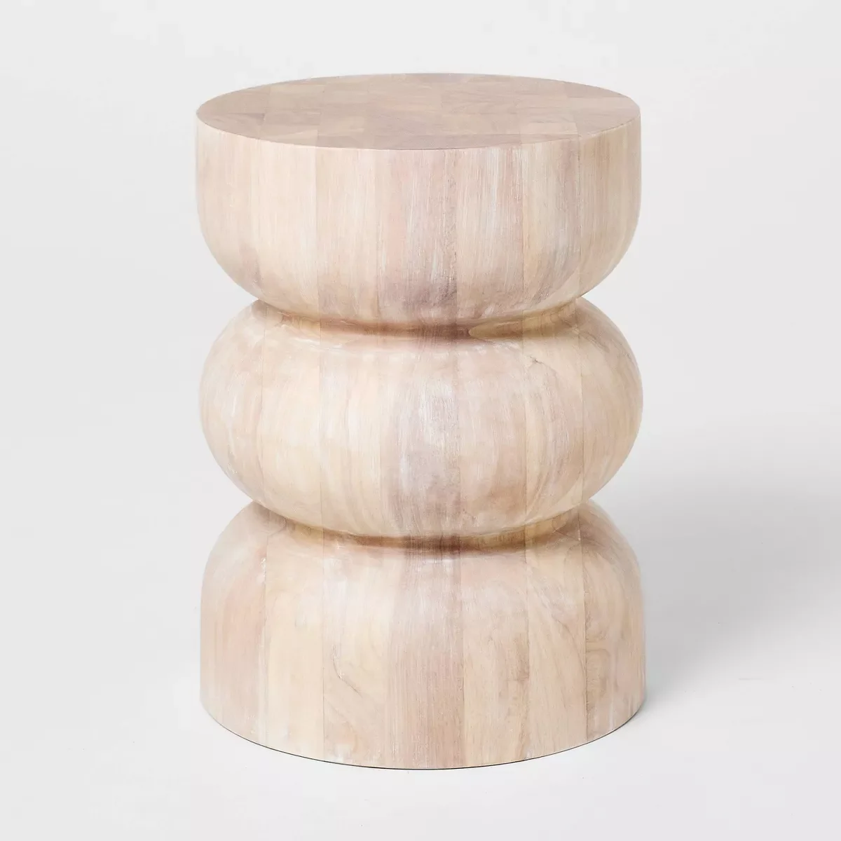 Accent Table White Wash SHOWROOM ITEM