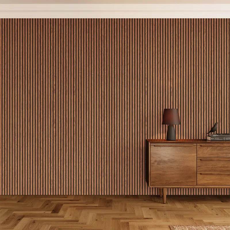 2 PCS Acoustic Slat Wall Panels