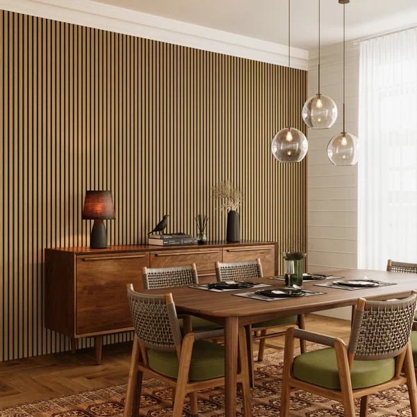 2 PCS Acoustic Slat Wall Panels - Image 4