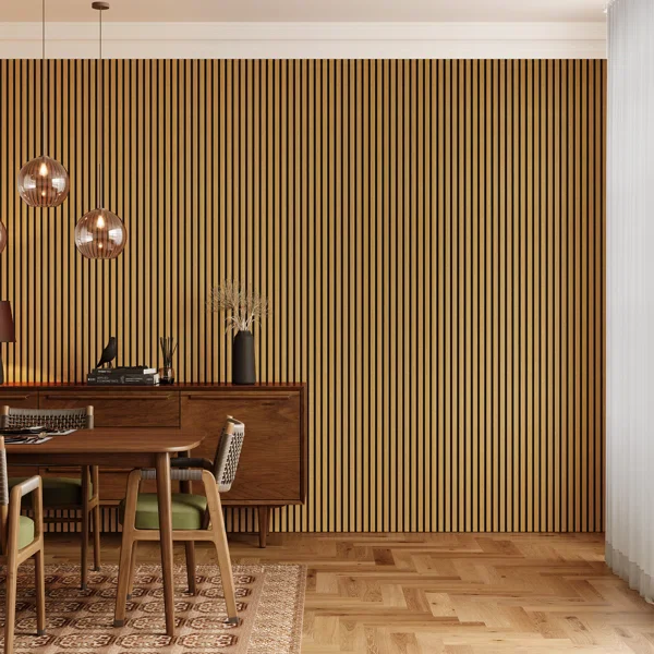2 PCS Acoustic Slat Wall Panels - Image 5