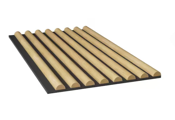 AcousticPro Noise Cancelling Half Round MDF Sound Absorbing Panel in Puritan Pine (1-Pack) - Image 5