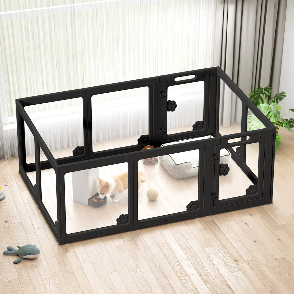 Acrylic Clear Dog Playpen Indoor - Image 2