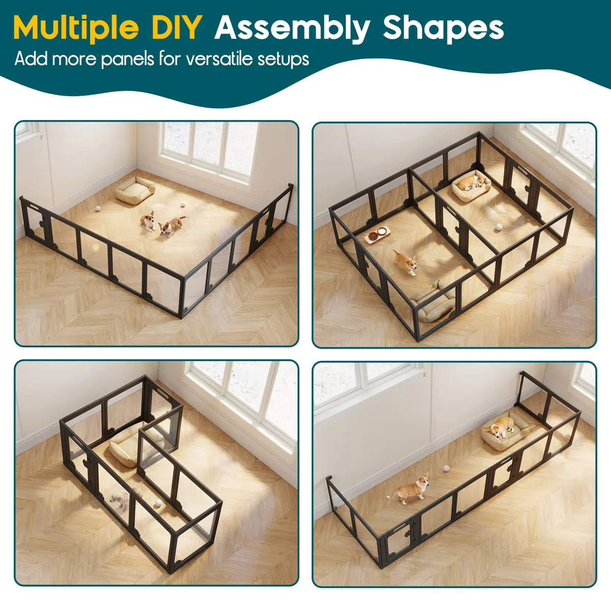 Acrylic Clear Dog Playpen Indoor - Image 4