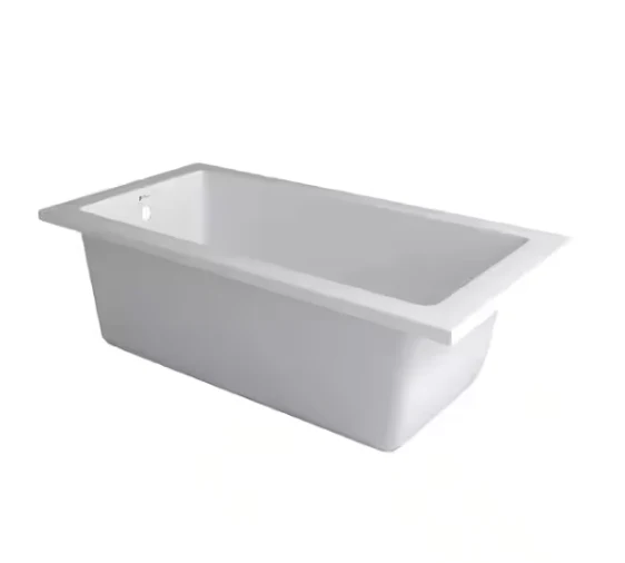 Acrylic Rectangular Soaking Drop-In Bathtub