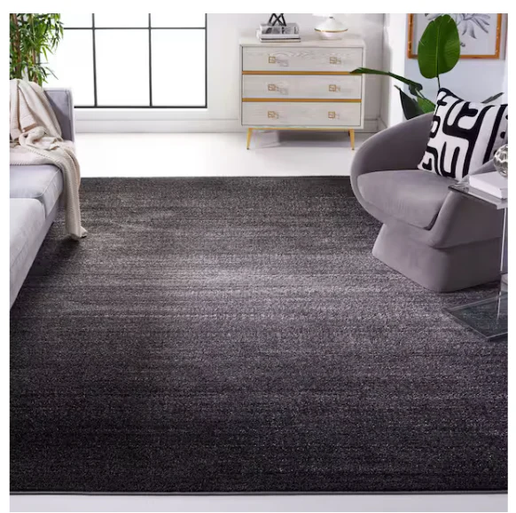 Adirondack Dark Gray/Light Gray Solid Color Area Rug 10*14 - Image 2