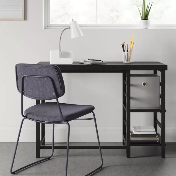 Adjustable Dorm Storage Desk Black, final cut - Image 3