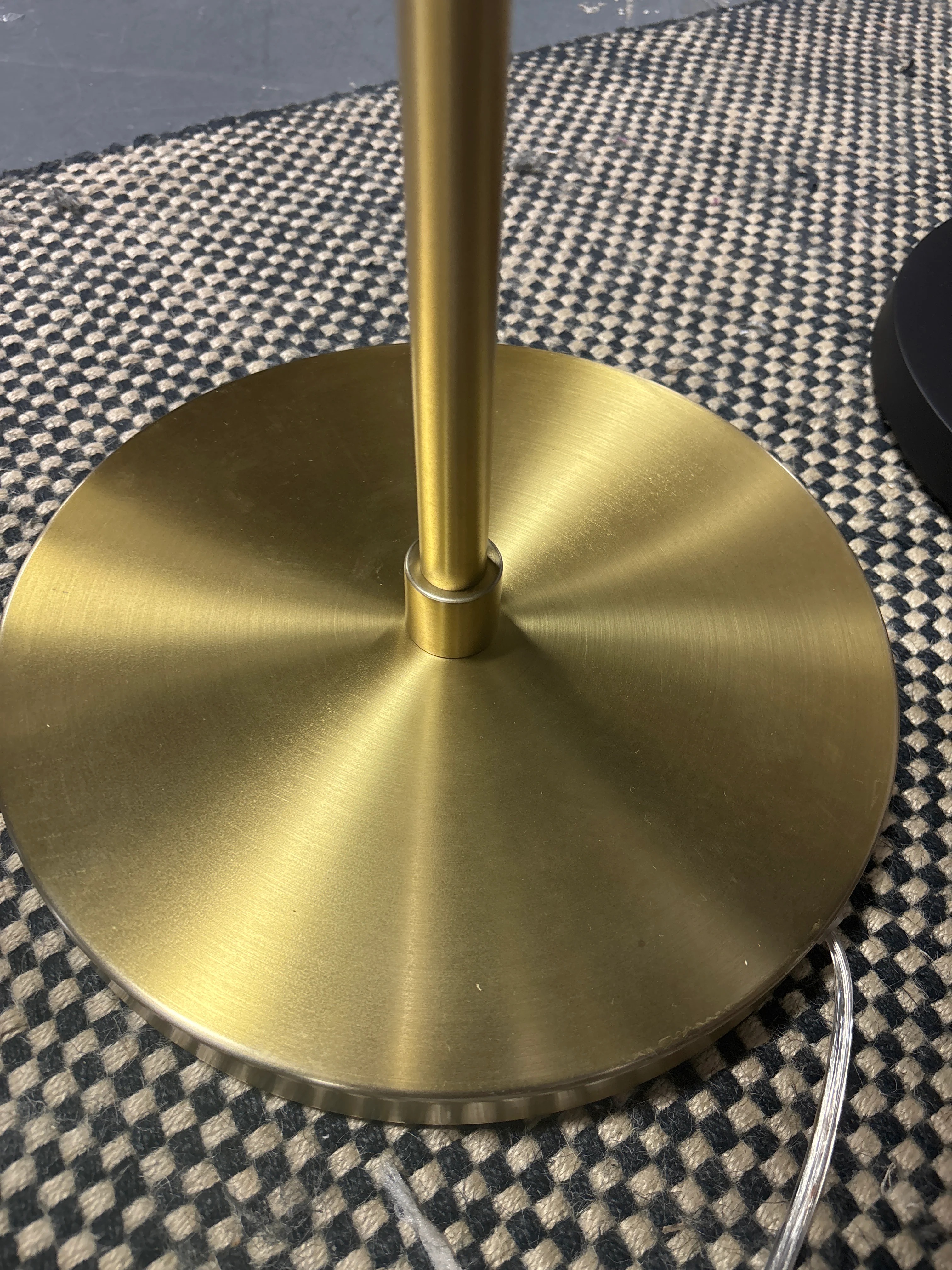Adjustable Floor Lamp Brass Iron with Pleated Shade SHOWROOM ITEM - Image 6