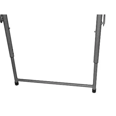 Adjustable Height Folding Table Off-White - Image 3