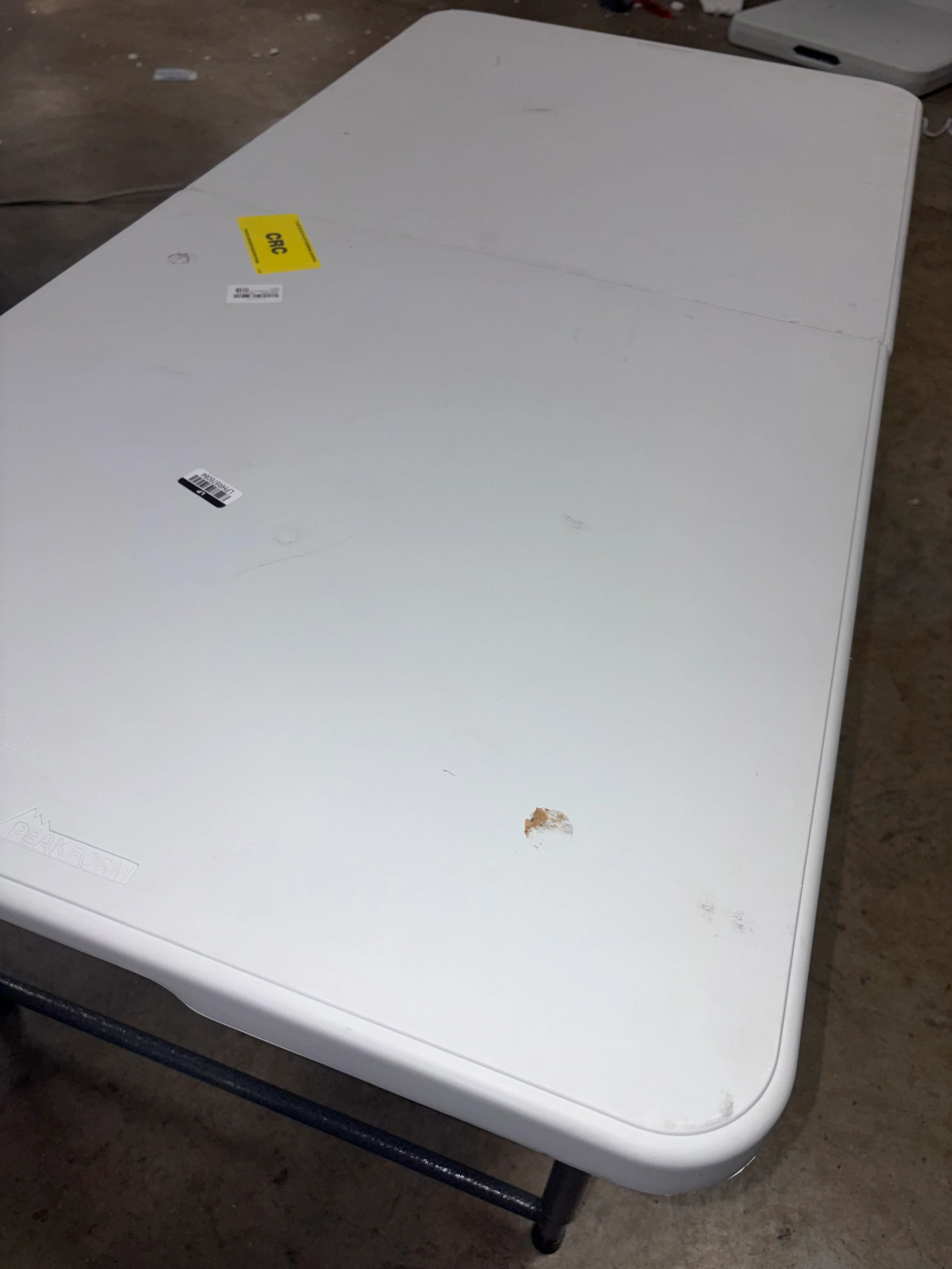 Adjustable Height Folding Table Off White - Image 7