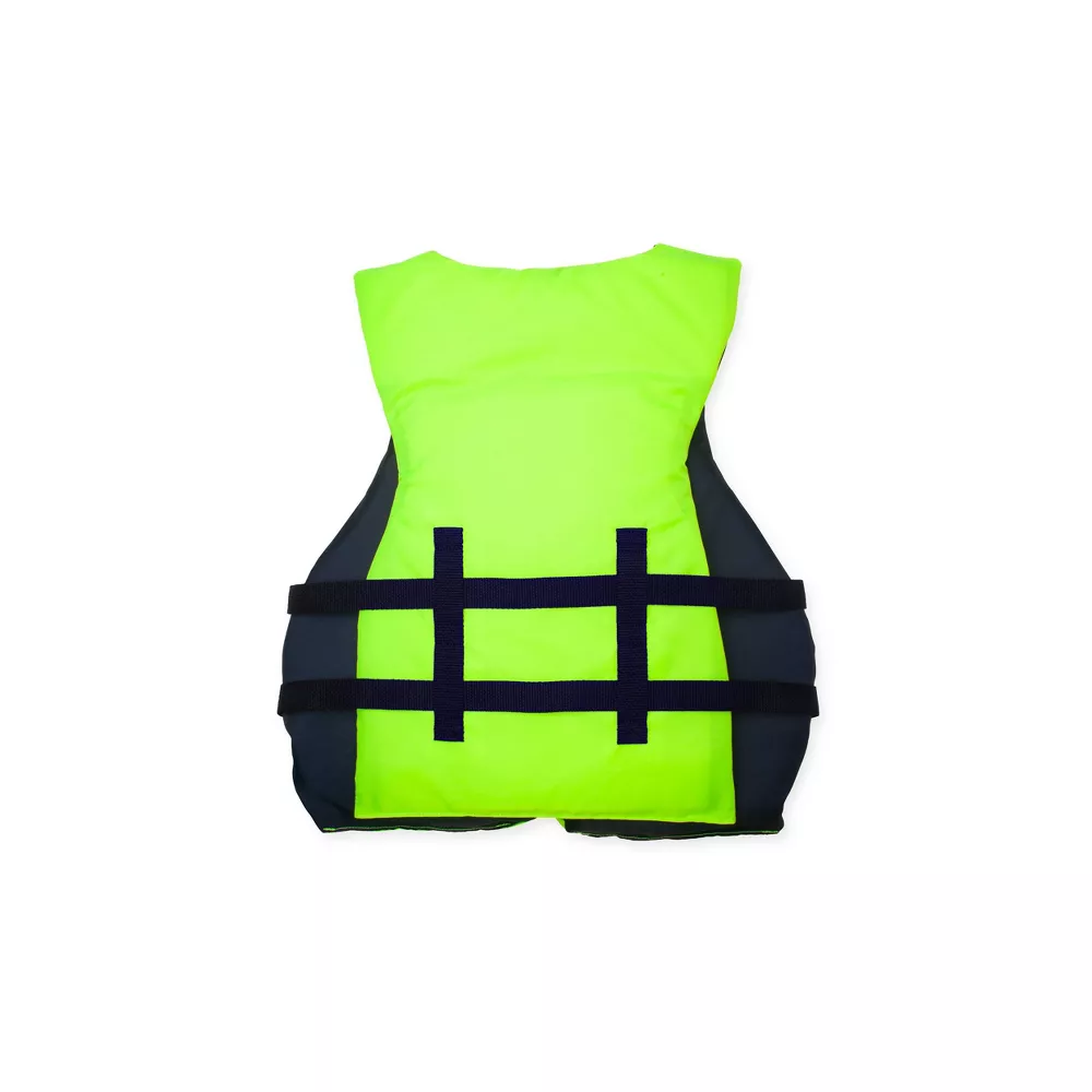 Adult Basic Life Jacket Vest - Lime Green - Image 3