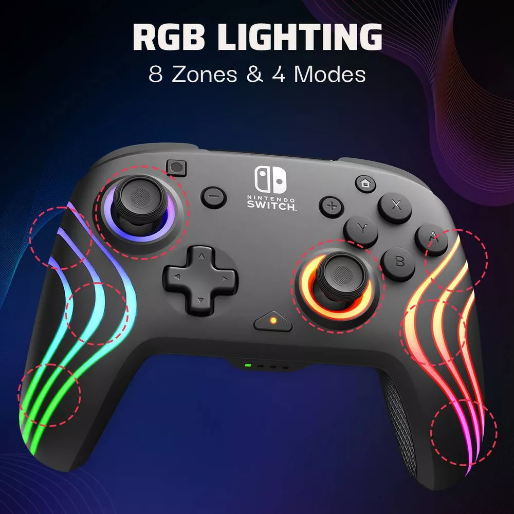 Afterglow Wave Wireless Controller with Motion - Black - Image 3