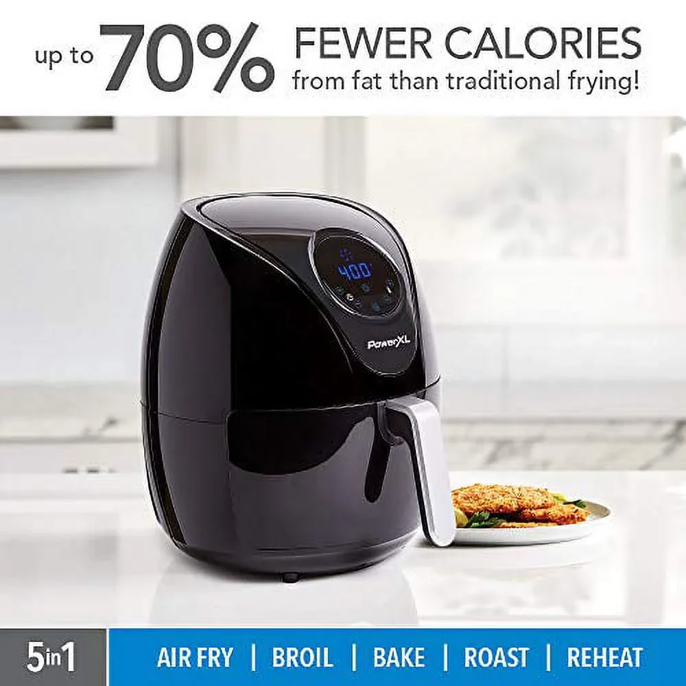 Air Fryer Maxx Classic, Nonstick, Black - Image 2