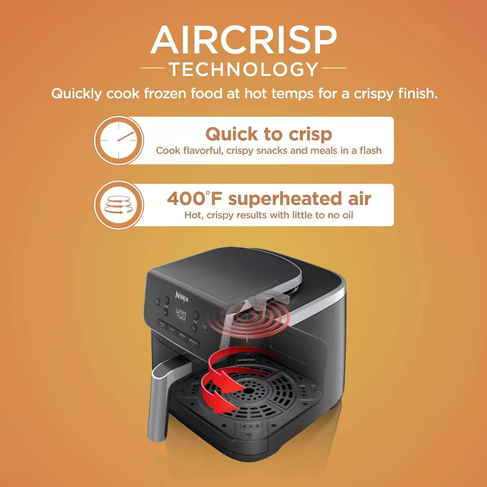 Air Fryer Pro 4-in-1 Gray, Metal & Plastic - Image 3