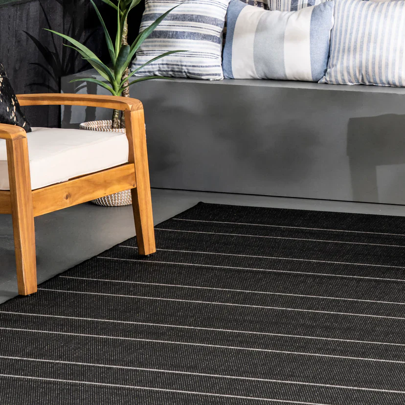 Alaina Indoor/Outdoor Striped Area Rug - Image 8