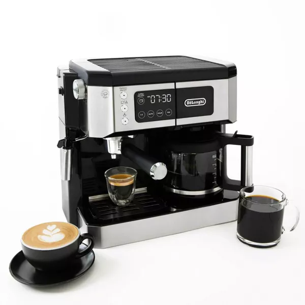 All-In-One Combination Coffee and Espresso Machine 10-Cup, 15 Bars, Digital Timer, Black - Image 2
