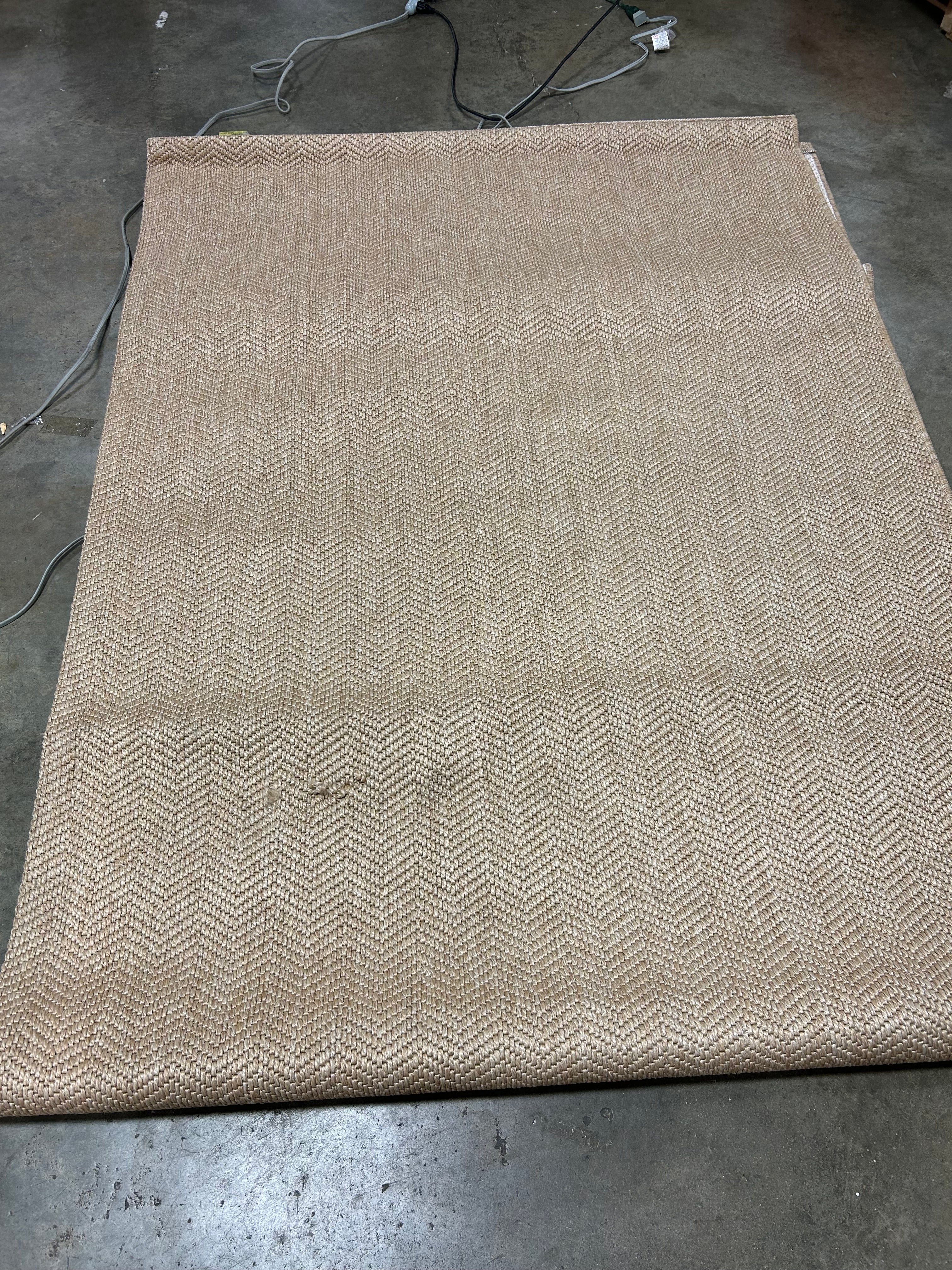 All-Weather UV & Stain Resistant Non-Shedding Power Loomed - Natural 10'X14' - Image 5