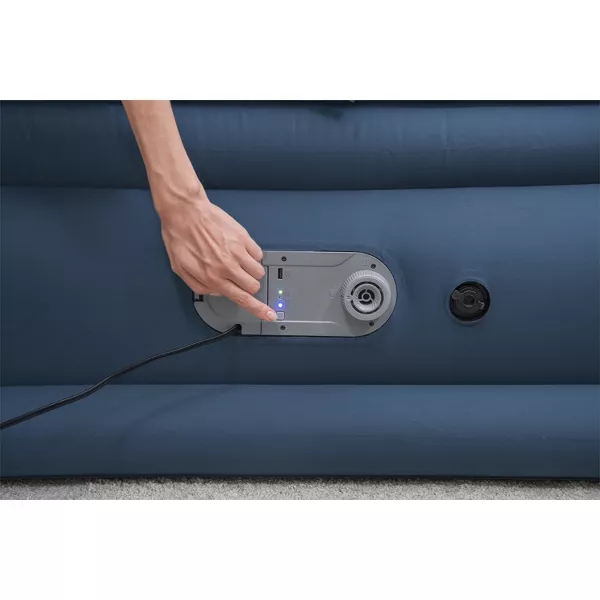 AlwayzAire Tough Guard Duvet Top Air Mattress Queen with Built-in Dual Pump - Image 3