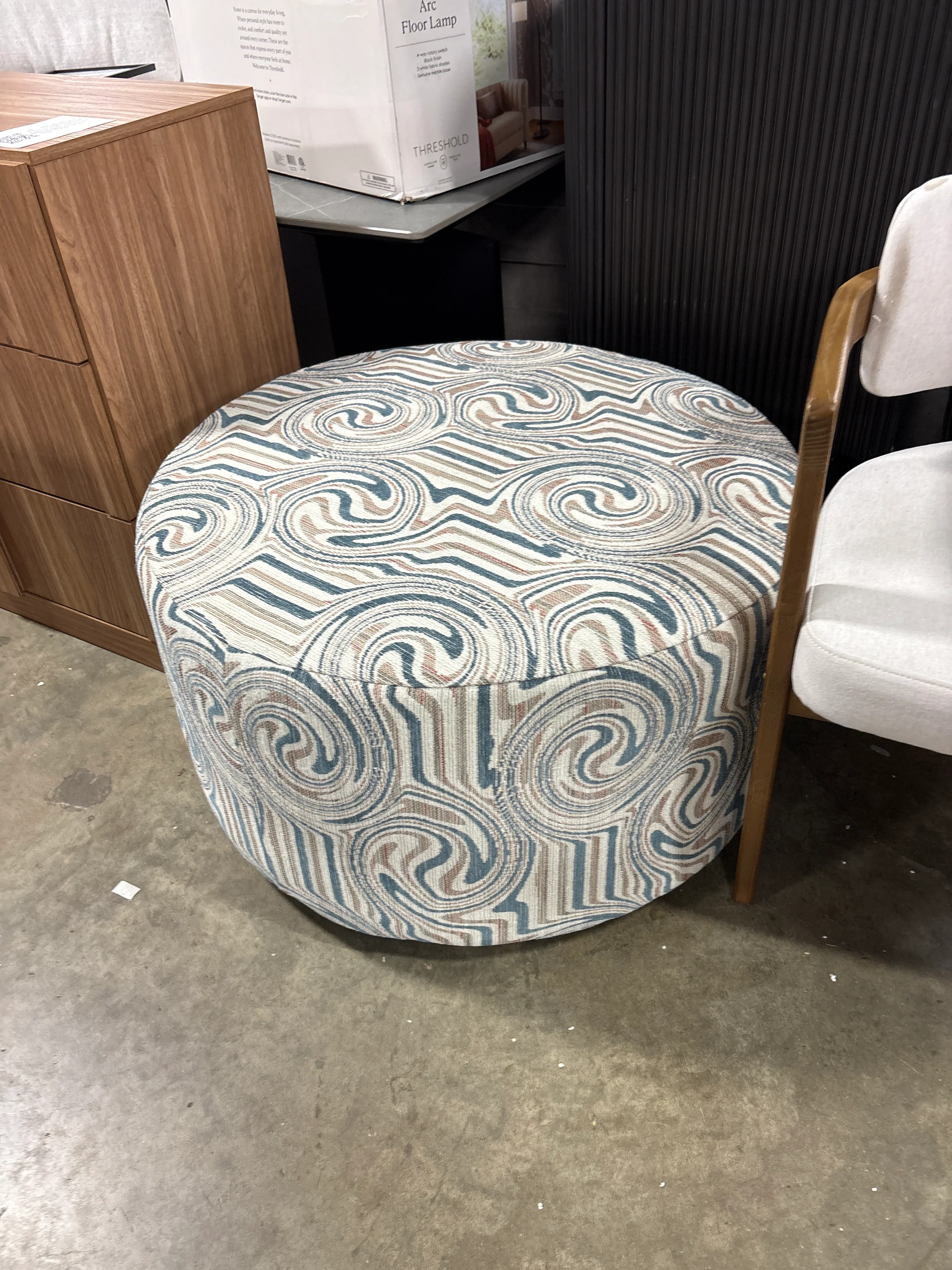 American Furniture Classics Delilah Round Ottoman SHOWROOM ITEM - Image 2