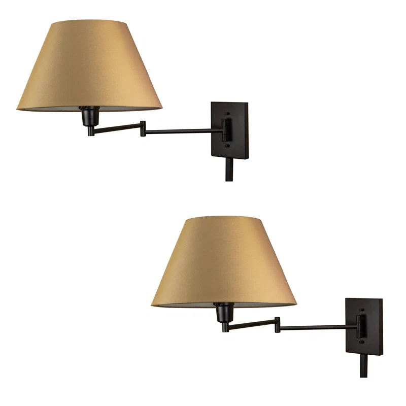 Annegie Steel Swing Arm Sconce (Set of 2)