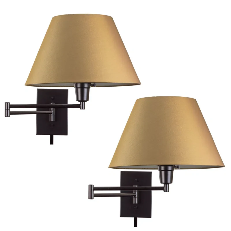 Annegie Steel Swing Arm Sconce (Set of 2) - Image 2