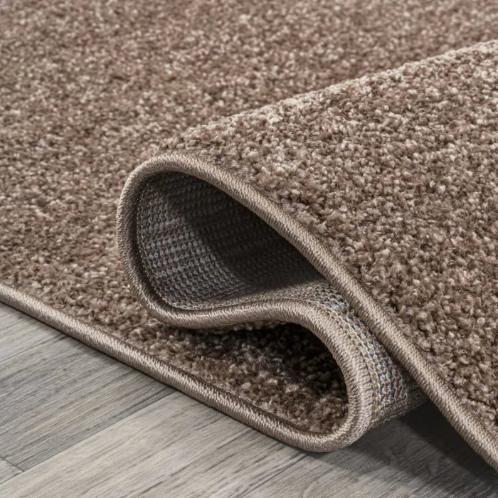 Antto Solid Low-Pile Brown Rug 2' x 8', - Image 3