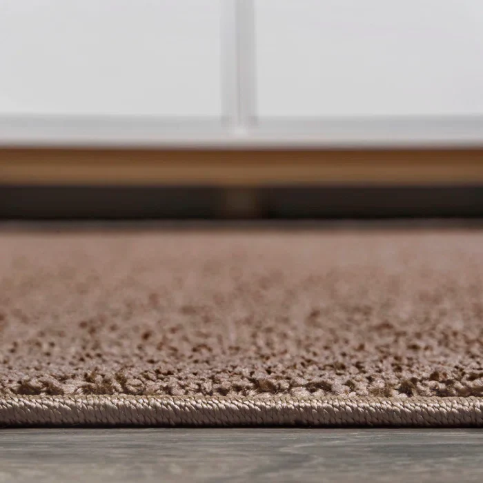 Antto Solid Low-Pile Brown Rug 2' x 8', - Image 4