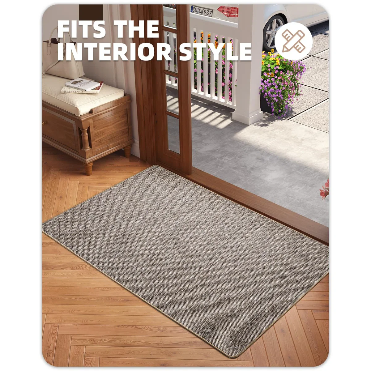 Anvika Non-Slip Indoor Doormat 24"*36" - Image 4