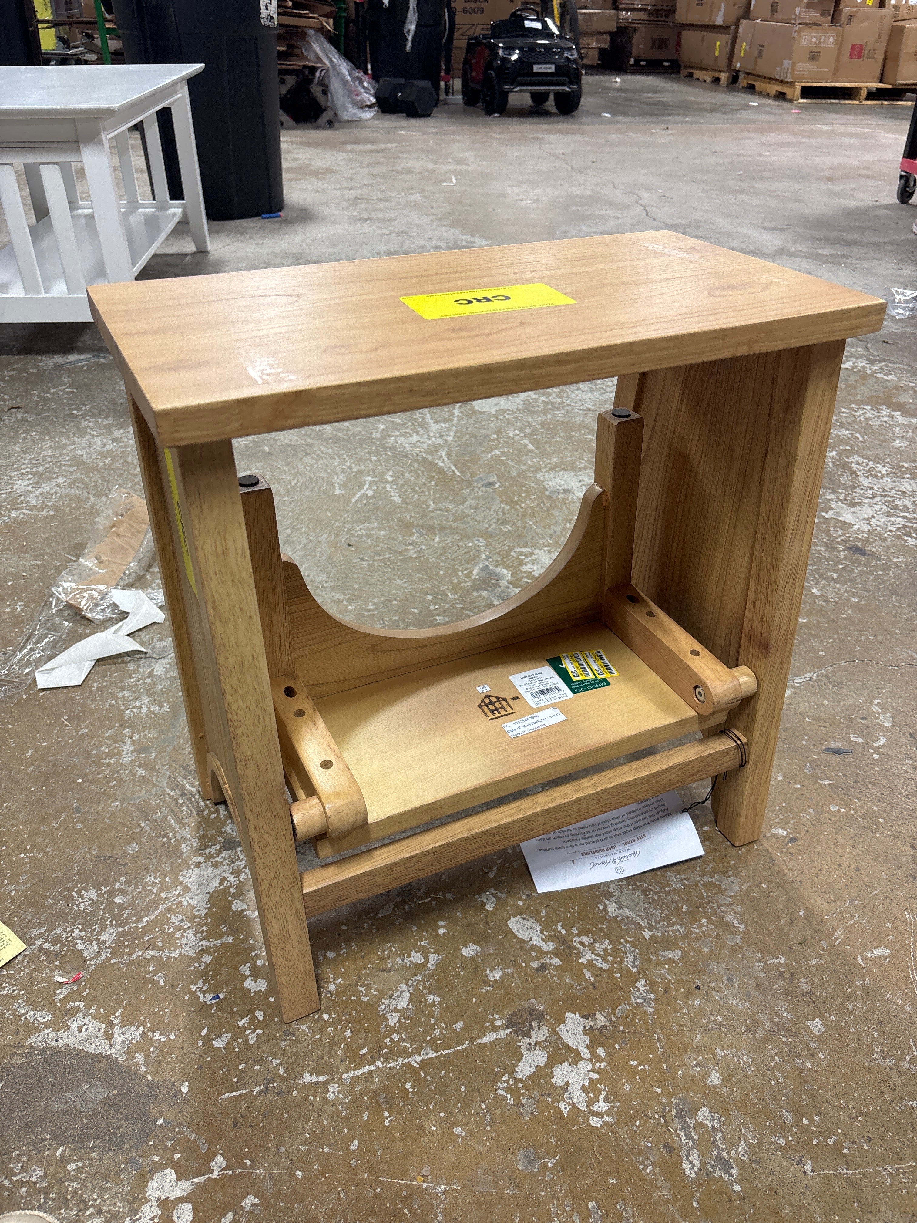 Arch Step Stool Natural - Hearth & Hand™ with Magnolia SHOWROOM ITEM - Image 3