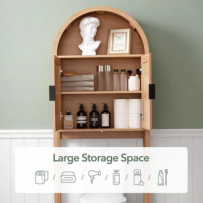 Arched Over The Toilet Storage Cabinet - Image 4
