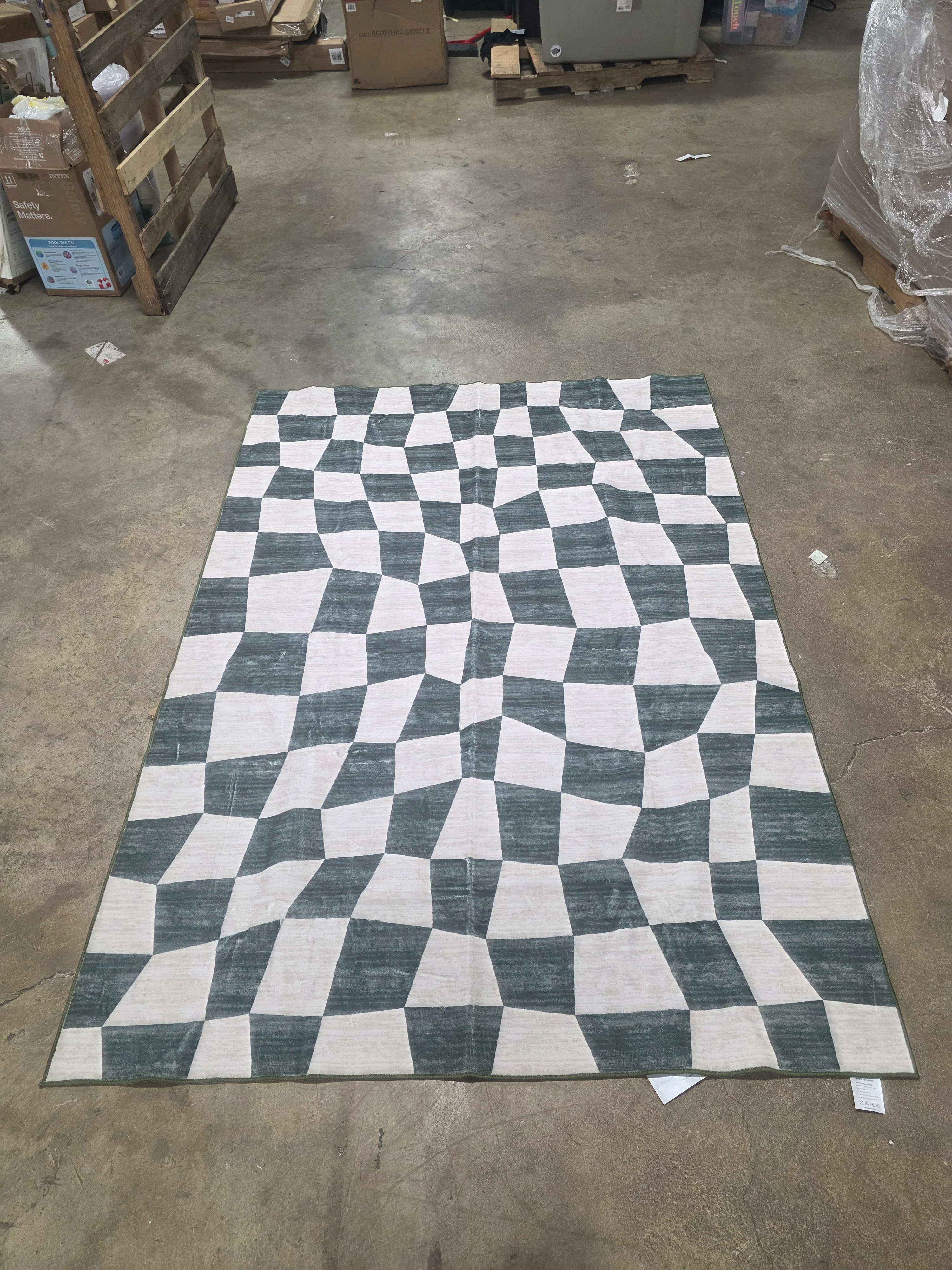 Area Rug Living Room - Washable Modern Abstract 5'x7' - Image 4