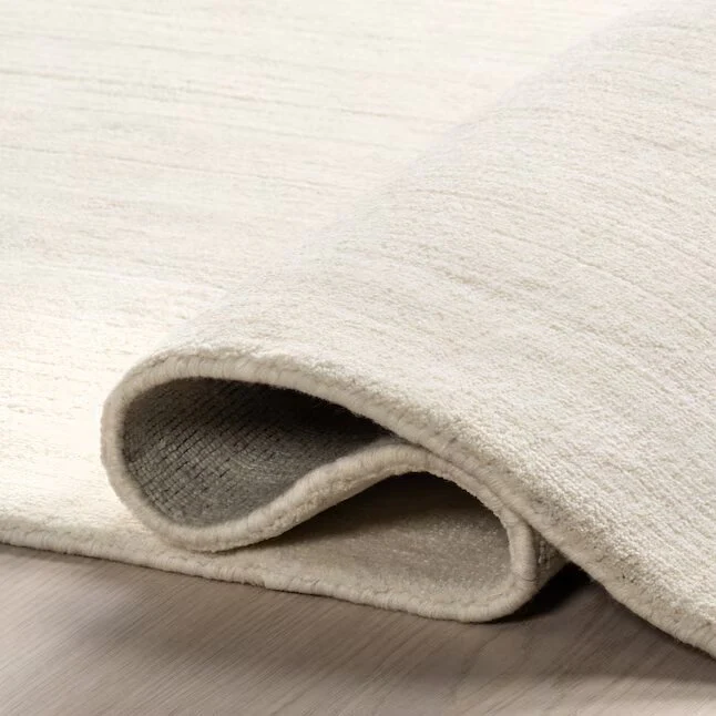 Arrel Speckled Wool-Blend Alabaster Area Rug 4 x 6 - Image 4