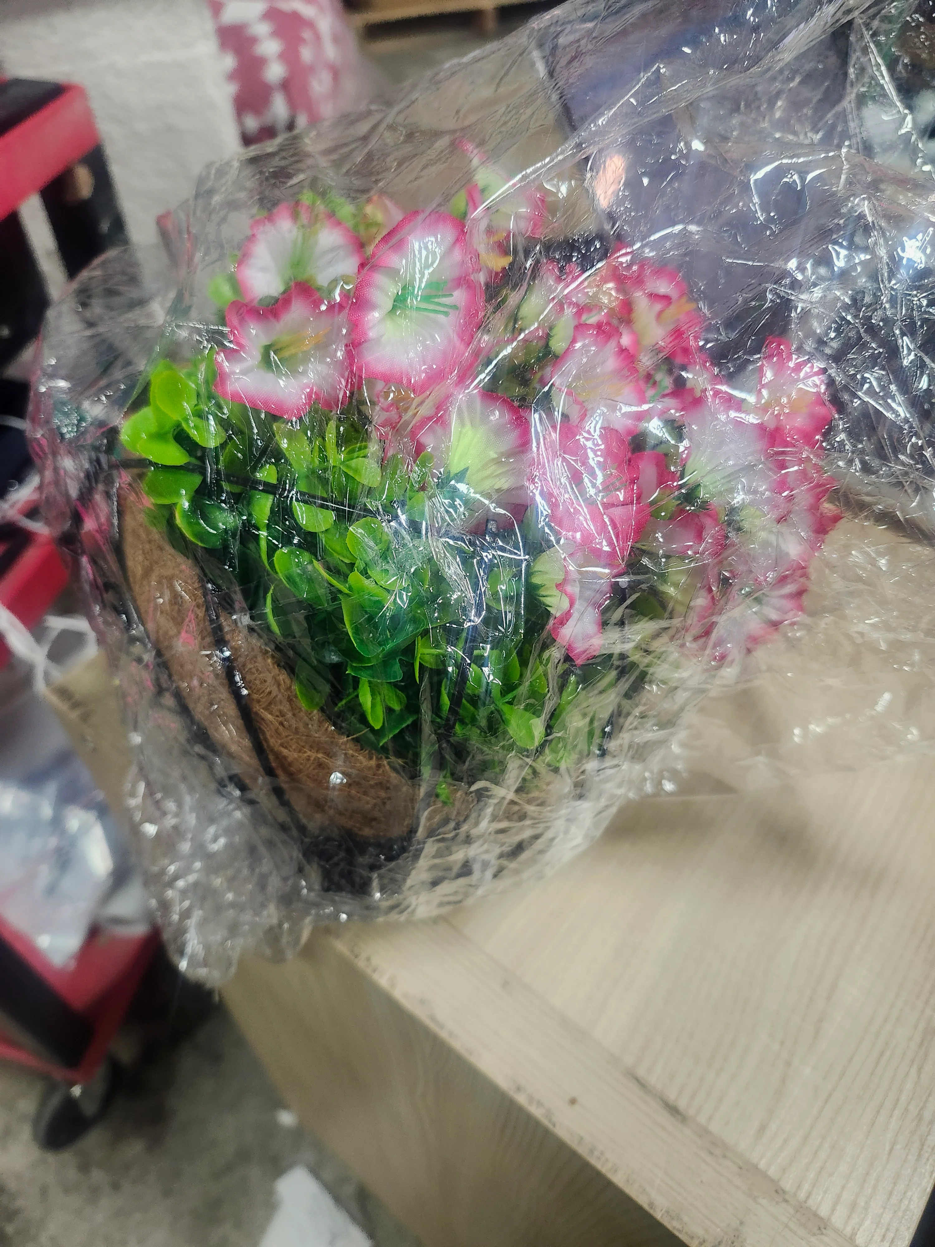 Artificial Hanging Plants Flowers Basket - Image 6