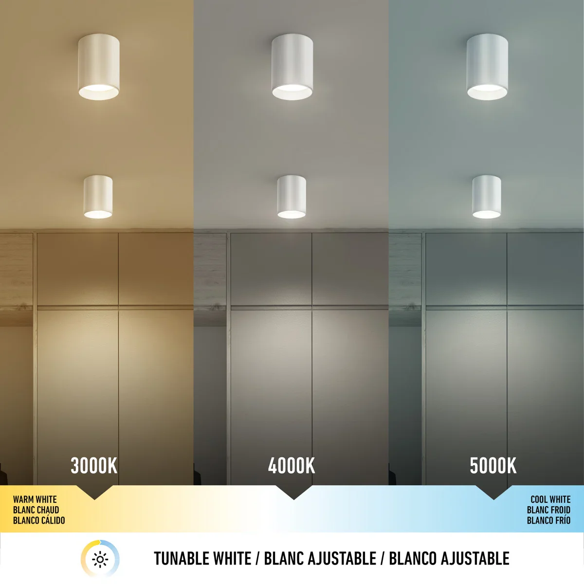 Artika Radius Modern Flush Mount Ceiling Light Fixture - Image 2