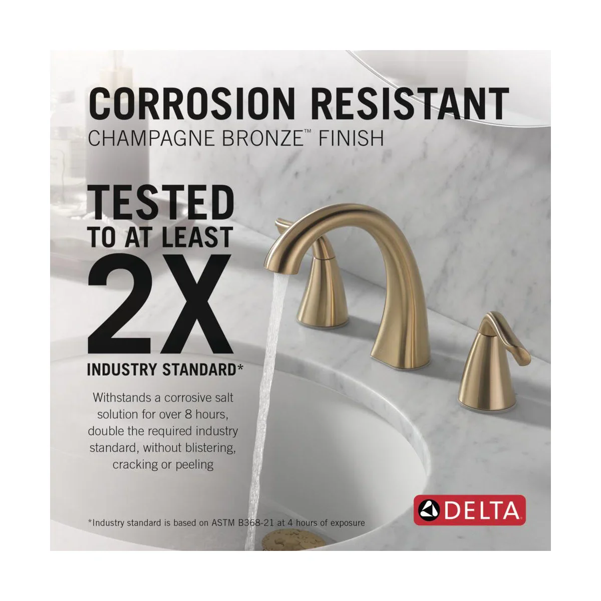 Arvo Widespread Bathroom Faucet 3 Hole - Image 2