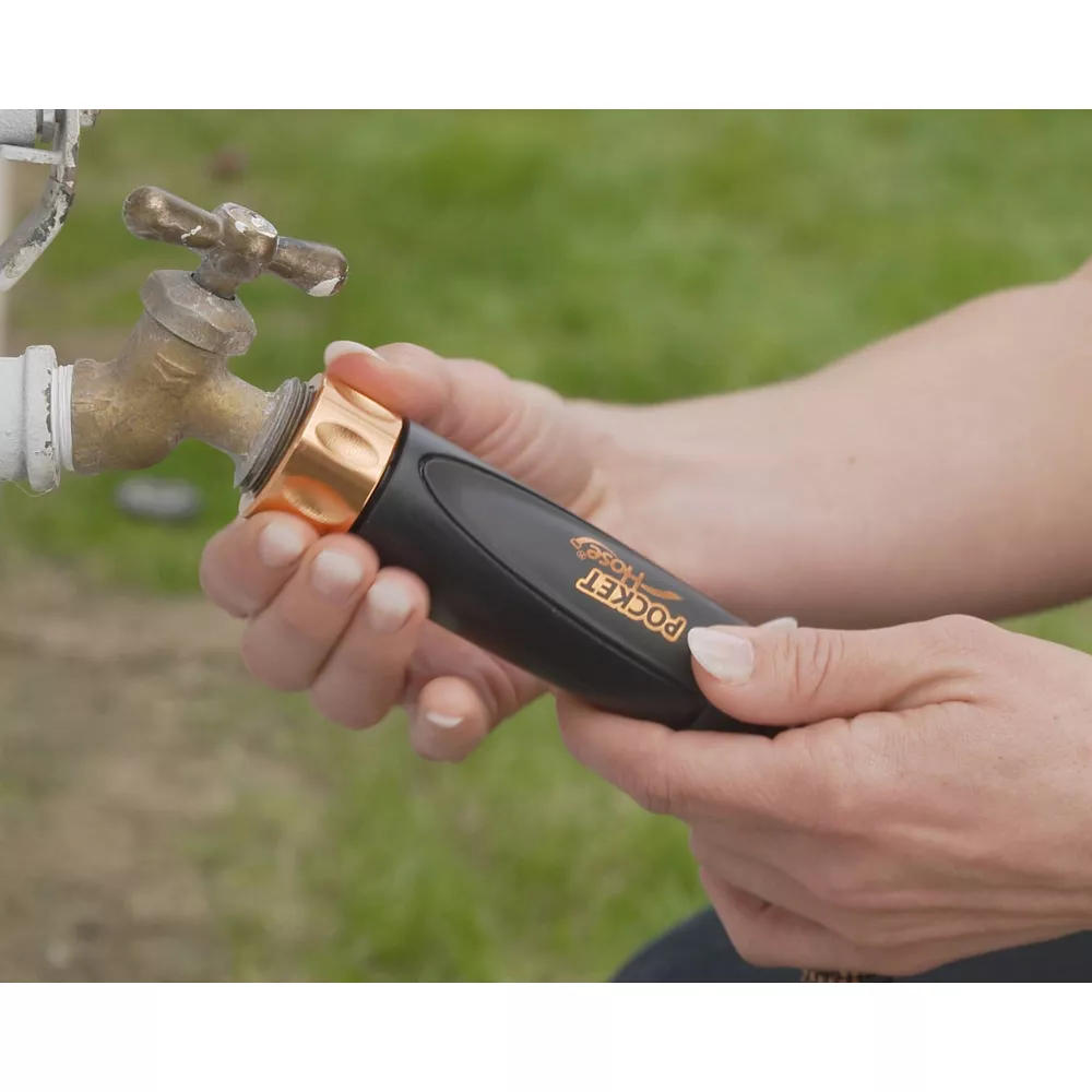 As Seen on TV Copper Bullet Thumb Spray Nozzle Black Expandable Hose - Image 5