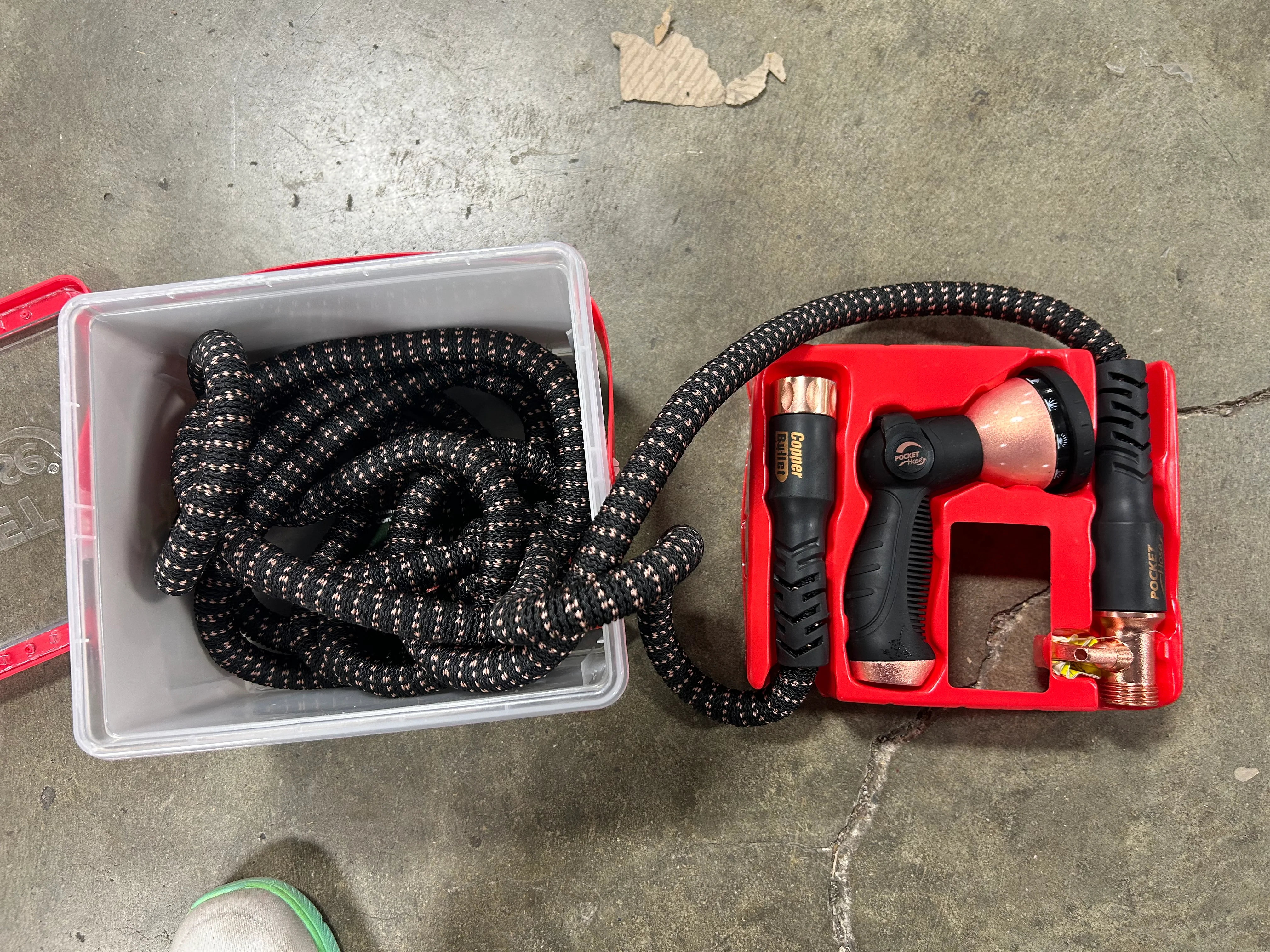 As Seen on TV Copper Bullet Thumb Spray Nozzle Black Expandable Hose - Image 6
