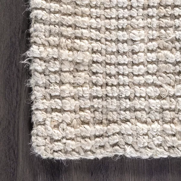 Ashli Solid Farmhouse Jute Indoor Area Rug - Image 3