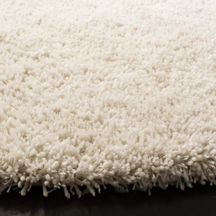 Assar Handmade Shag Ivory Rug 4' x 6' - Image 5