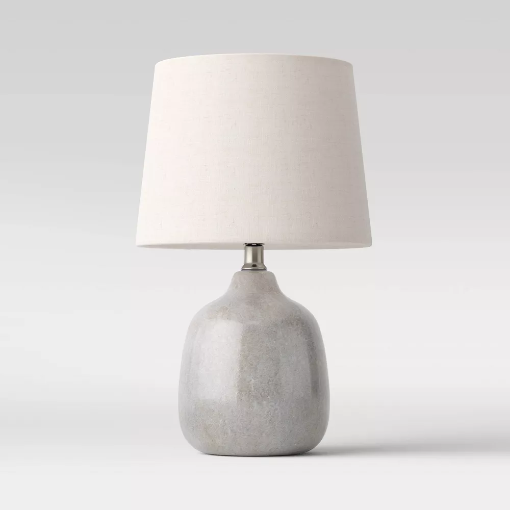 Assembled Ceramic Table Lamp Gray