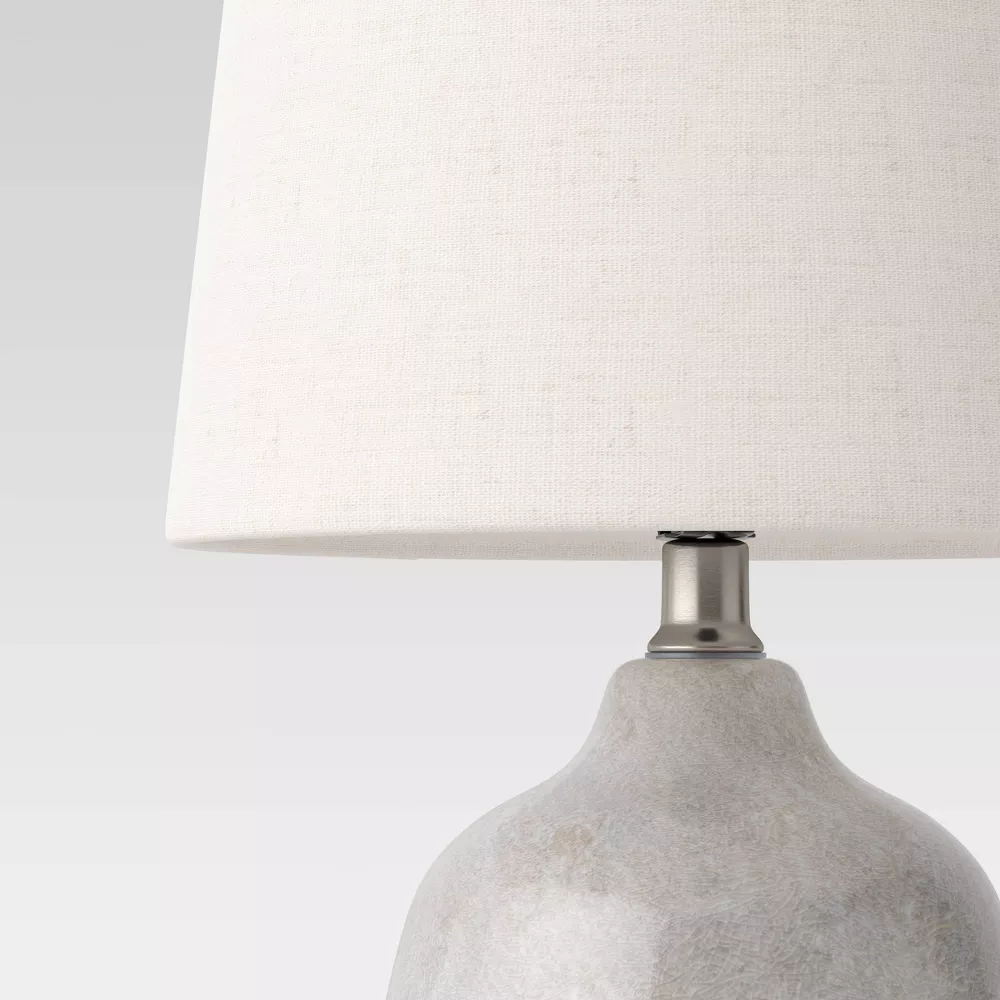 Assembled Ceramic Table Lamp Gray - Image 2
