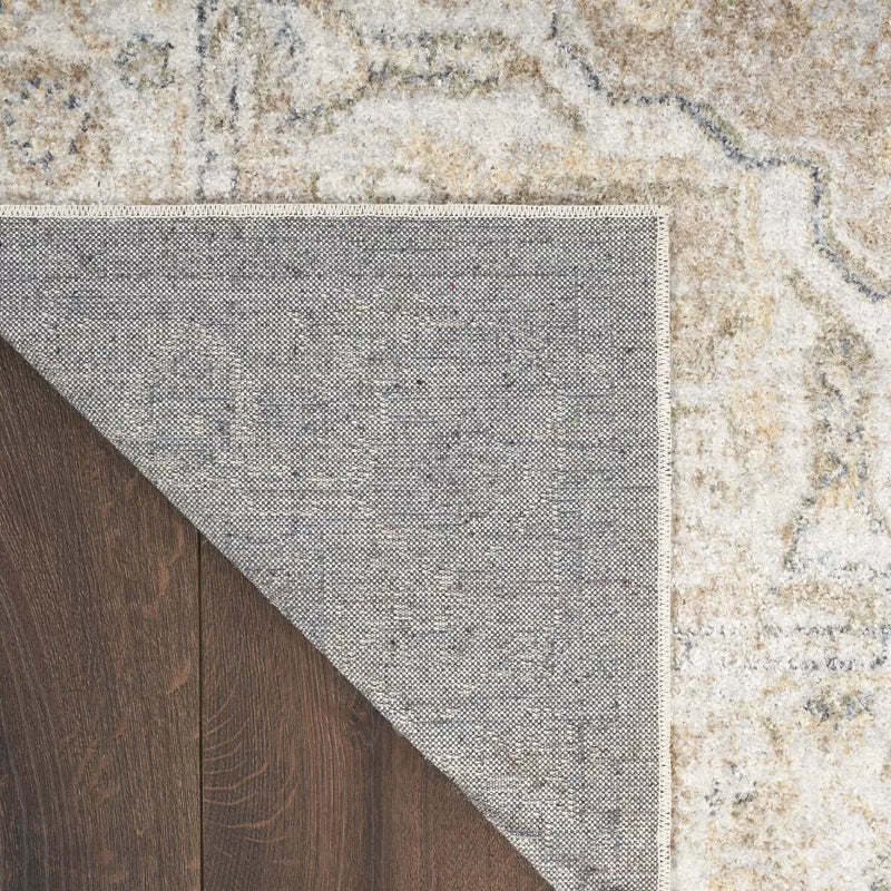 Astra Machine Washable 2'2" x 10' Beige Vintage Indoor Flatweave Rug - Image 4