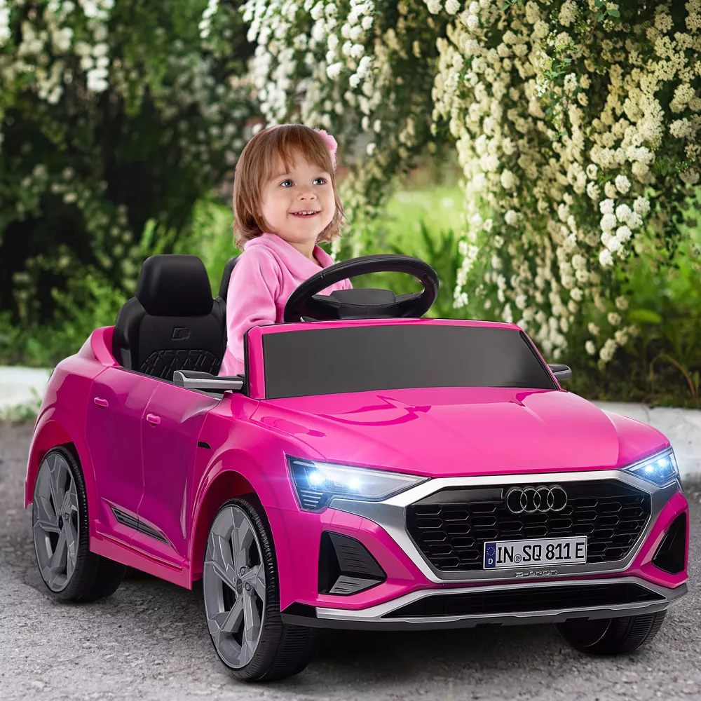 Audi Q8 e-tron Sportback Licensed Kids Ride on Car, Pink - Image 4