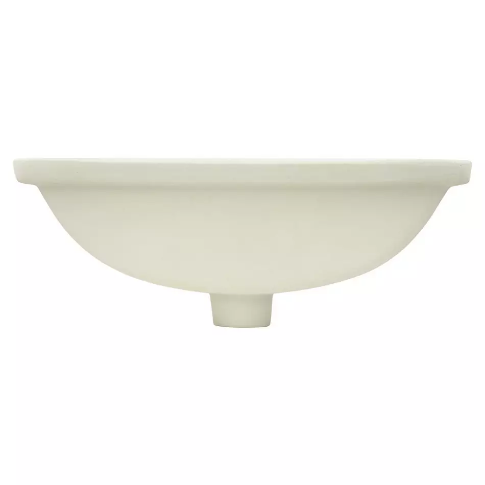 Avalon Rectangular Porcelain Undermount Bathroom Sink - White - Image 3