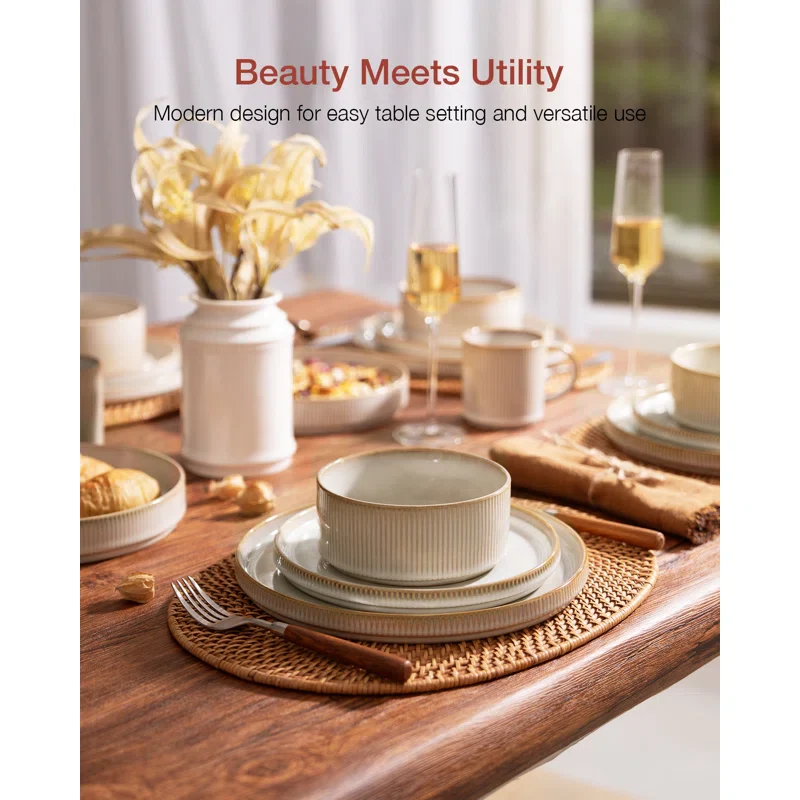Azal Stoneware Dinnerware Sets - Image 4