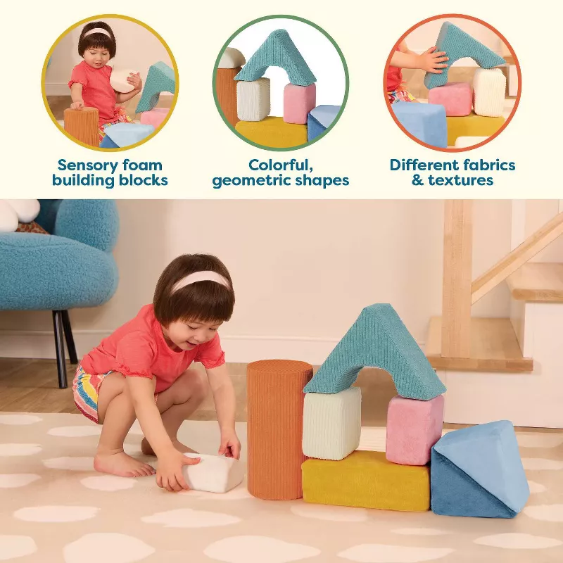 Tumble-y Towers Soft Sensory Baby Blocks for Stacking - Image 4