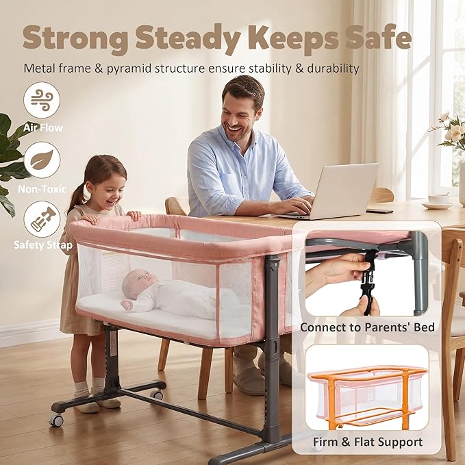 Baby Bassinet Bedside Sleeper - Image 3